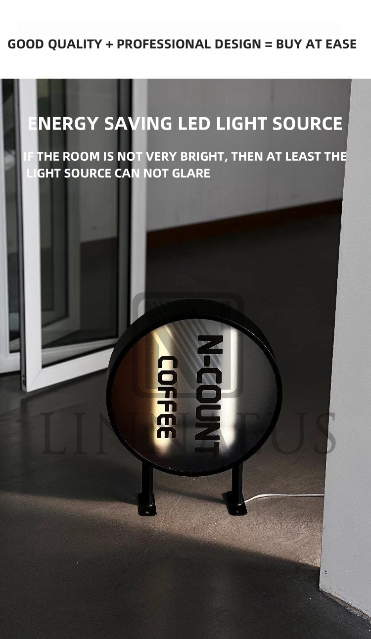 ADS Adverting Round Outdoor LED Light Sian Doubled Sided Circ ular ...