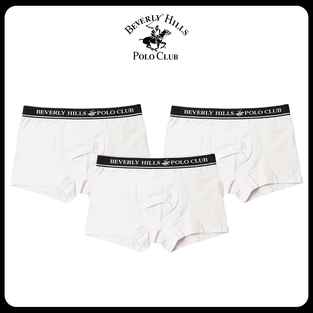 Beverly Hills Polo Club Cotton Mens Underwear Boxer Briefs for Men 3 Pack WHT WHT WHT Shopee Philippines