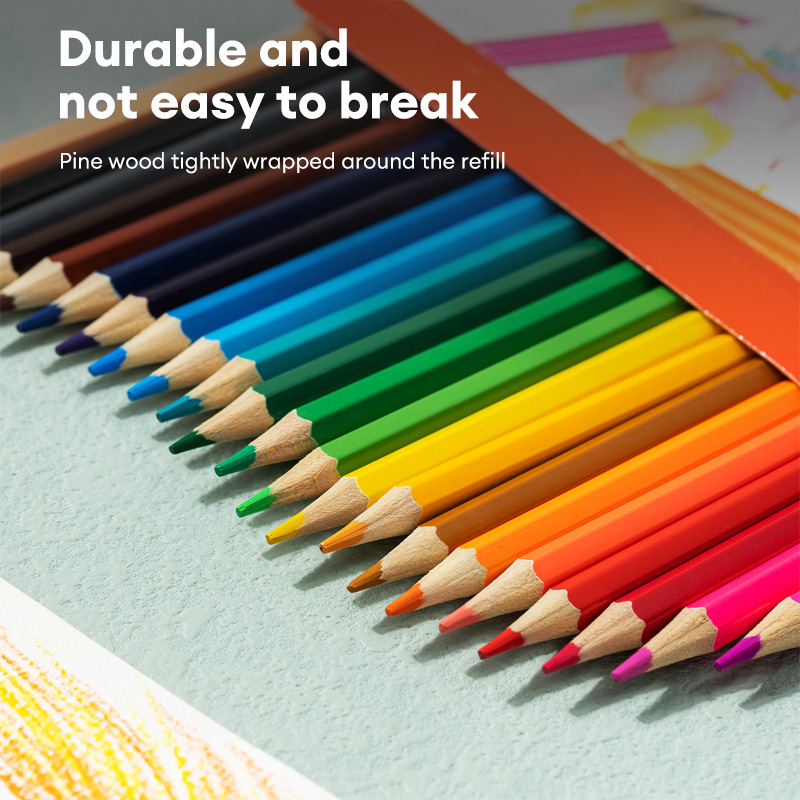 Deli 12/24 PCS Color Pencil Set Art Paint Coloring Pencil School ...