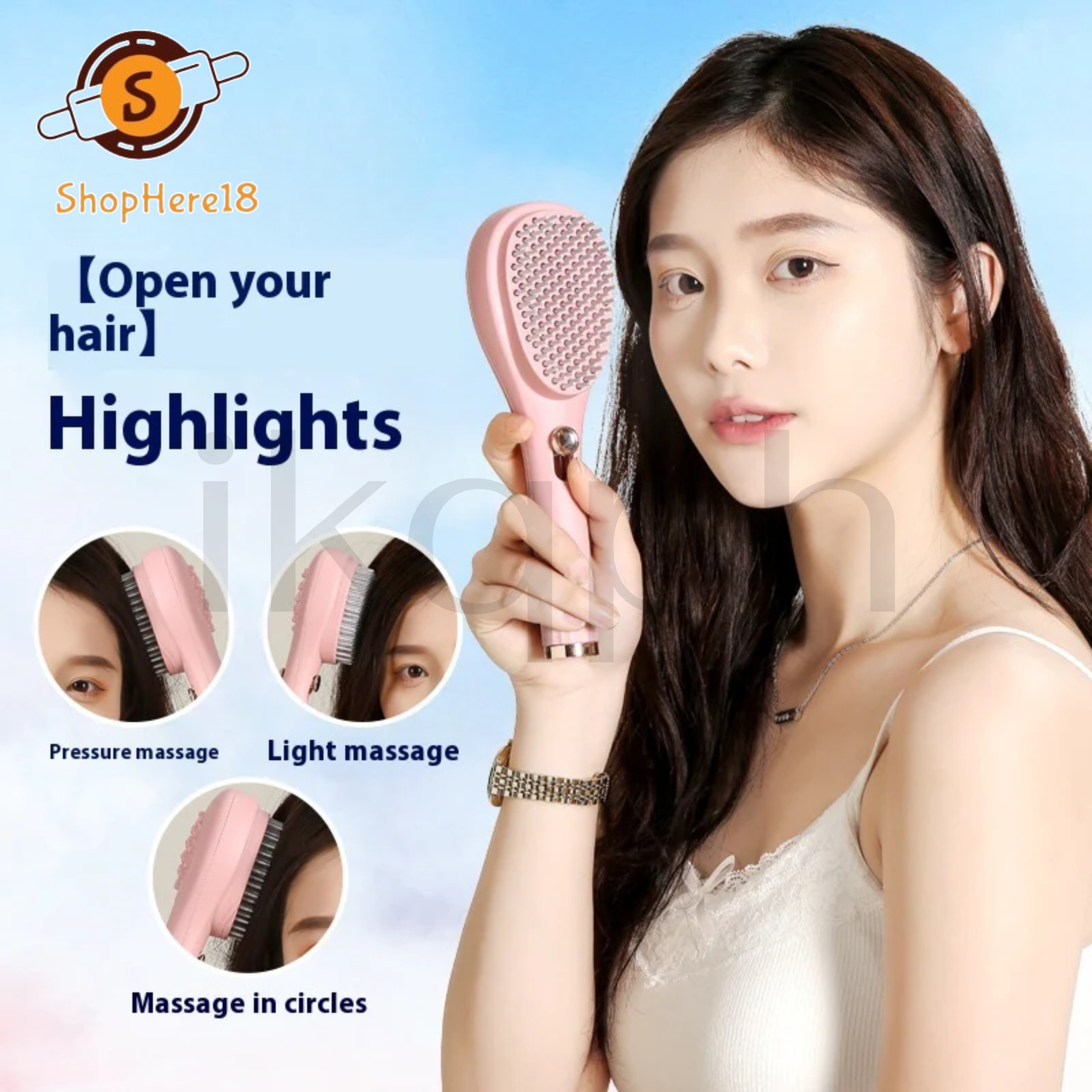 IKQPH 1pc Telescopic Magic Comb For Scalp Cleaning, Anti-Static ...