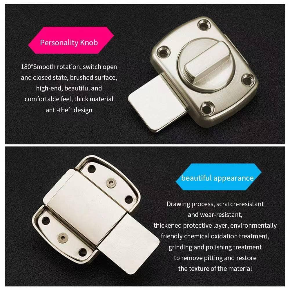 Universal Door Lock Twist Lock Heavy Duty Bolt Lock Slide Latch ...
