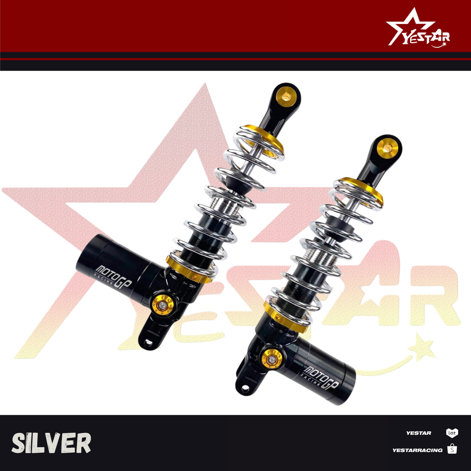 1 Pair Rear Dual Shock Absorber with Gas Tank for Aerox Nmax ADV PCX ...