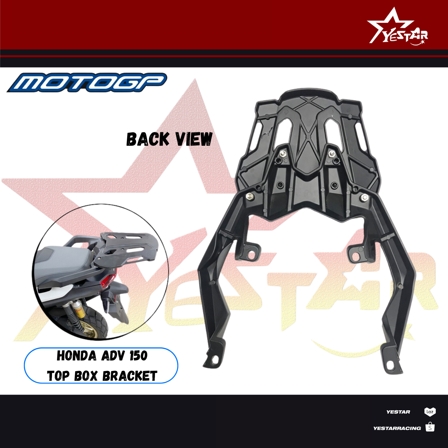 Yestar 1pcs Honda ADV 150 Parrot Bracket Top Box Bracket Moto Box Grab ...