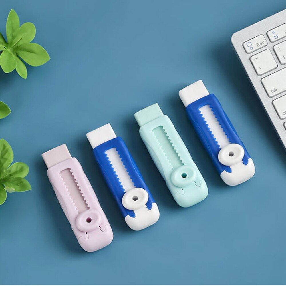 Creative Retractable Push Pull Eraser Student Writing Drawing ...