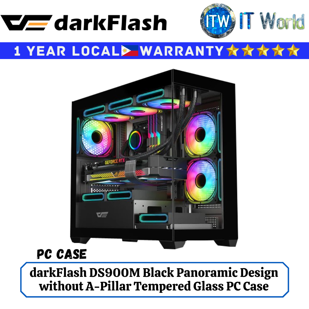 Itw | darkFlash Bundle DS900M Tempered Glass Case / Infinity 8 Cooling ...