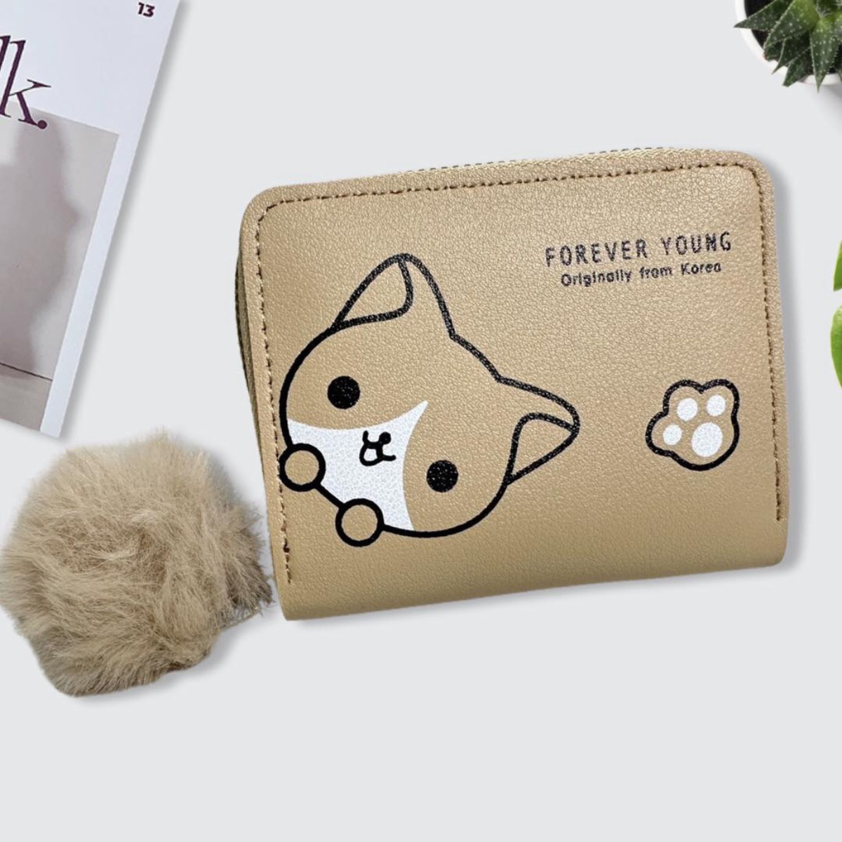 SY #6113 New coin wallet short zipper card bag student girl cartoon ...