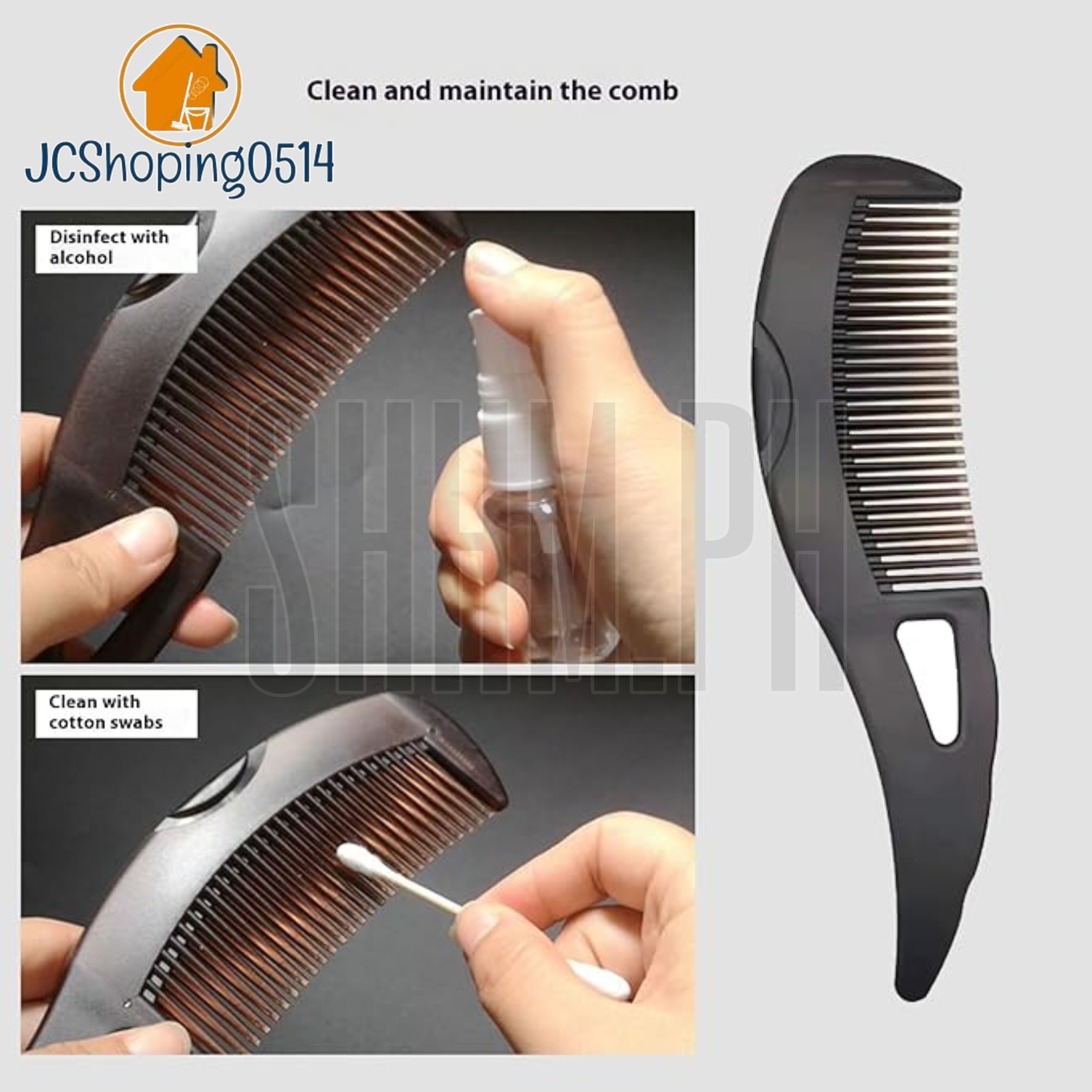 SHHM.PH 1pc Dandruff Removal Comb Hollow Tooth Hairbrush For Scalp ...
