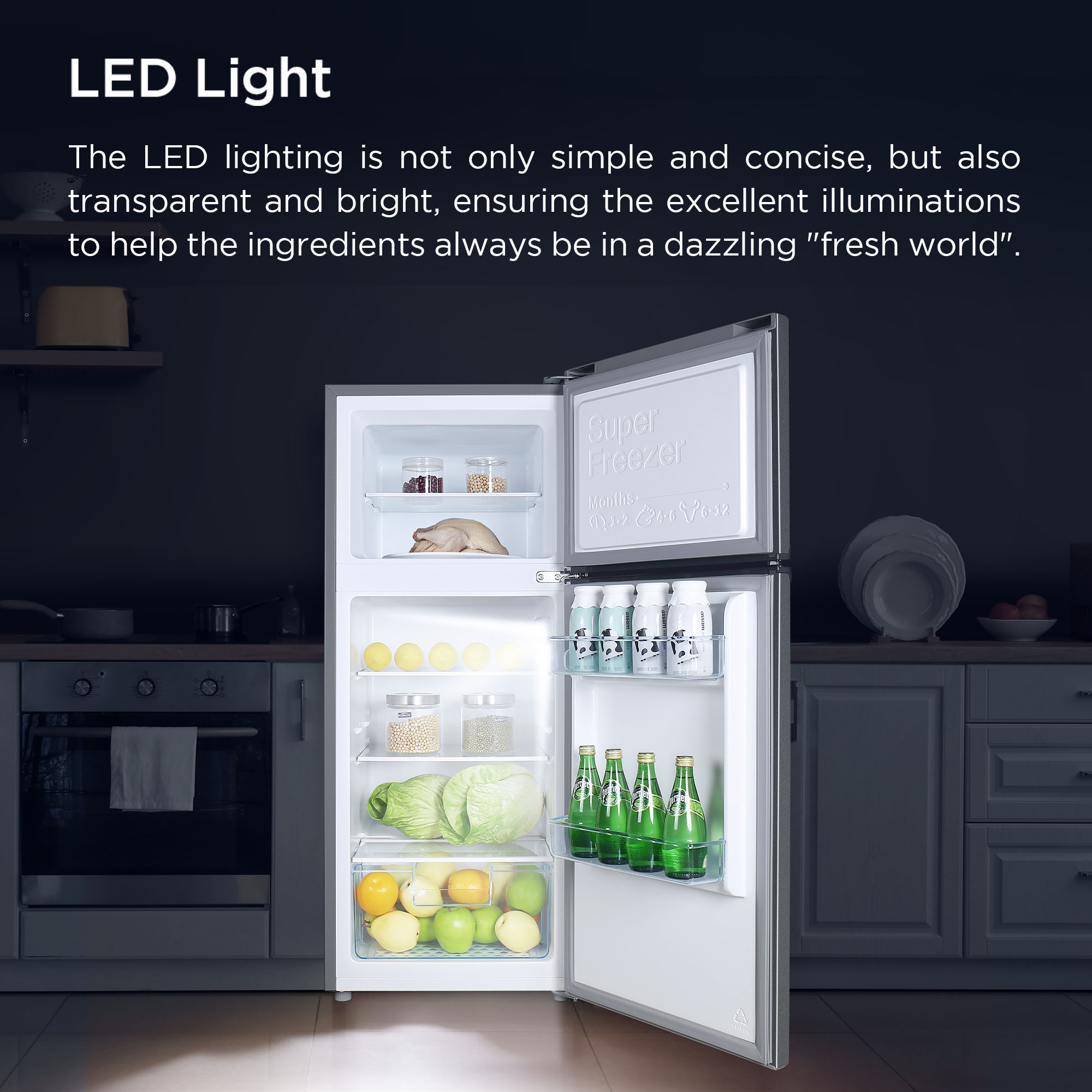 TCL 5 cu.ft. Two Door Direct Cool Refrigerator TRF118PH REF Shopee