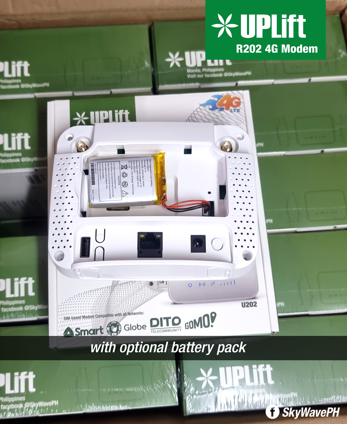 Mabilis! UPLift R202 SIM-Based 4G Wifi Modem Openline with Band ...