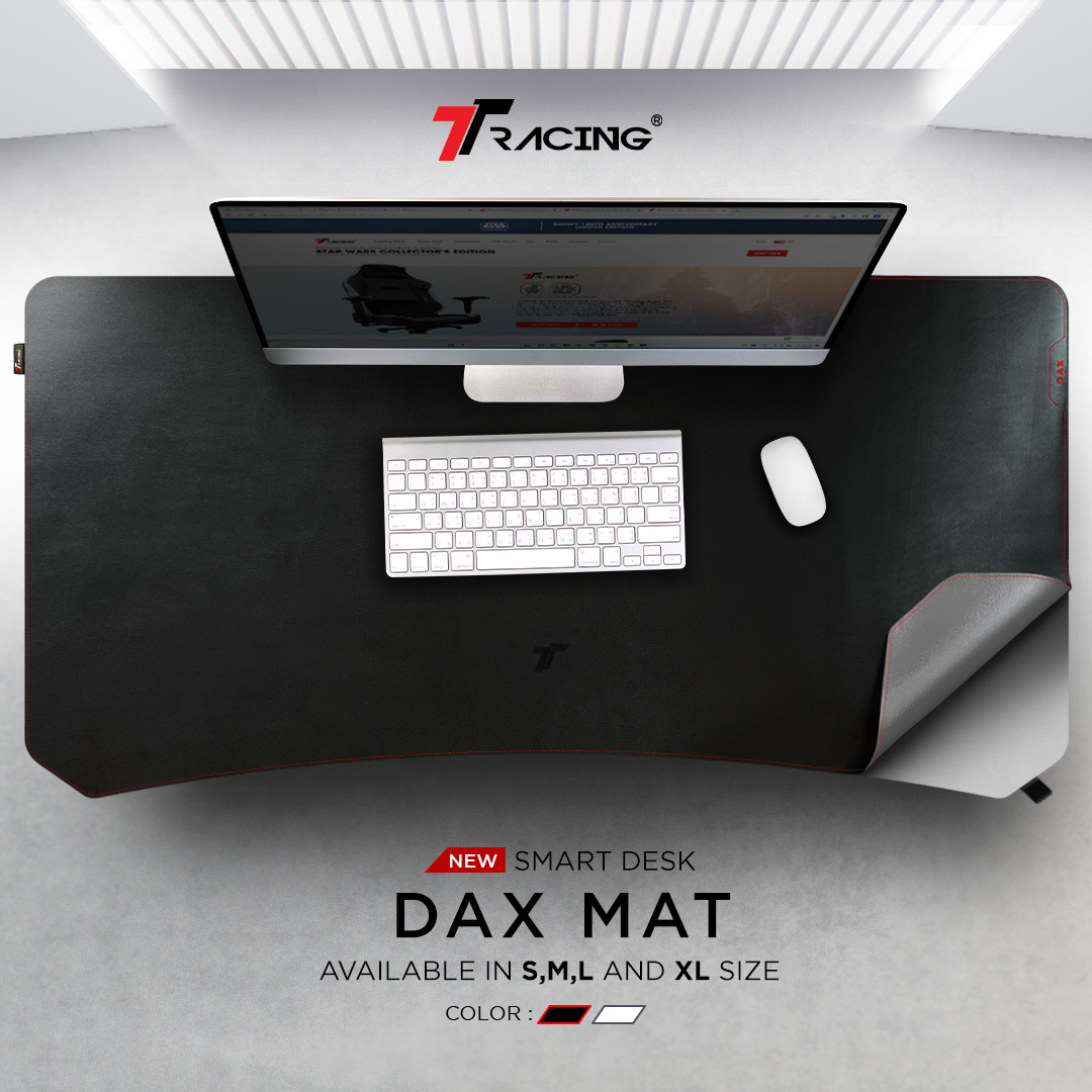 TTRacing Dax Mat | Desk Mouse Pad Slip Resistant PU Leather Material ...