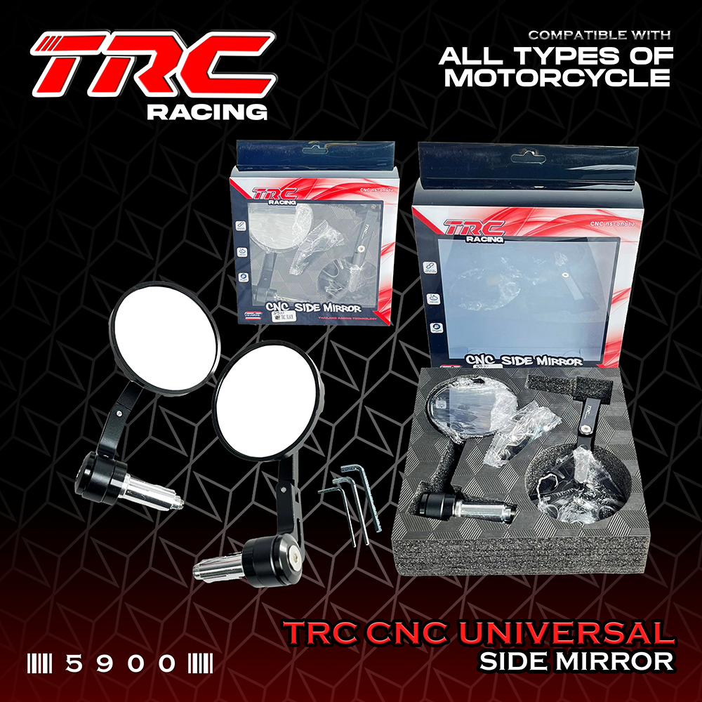TRC Racing Bar End Side Mirror Full CNC Carbon Legit LTO Approved 5900