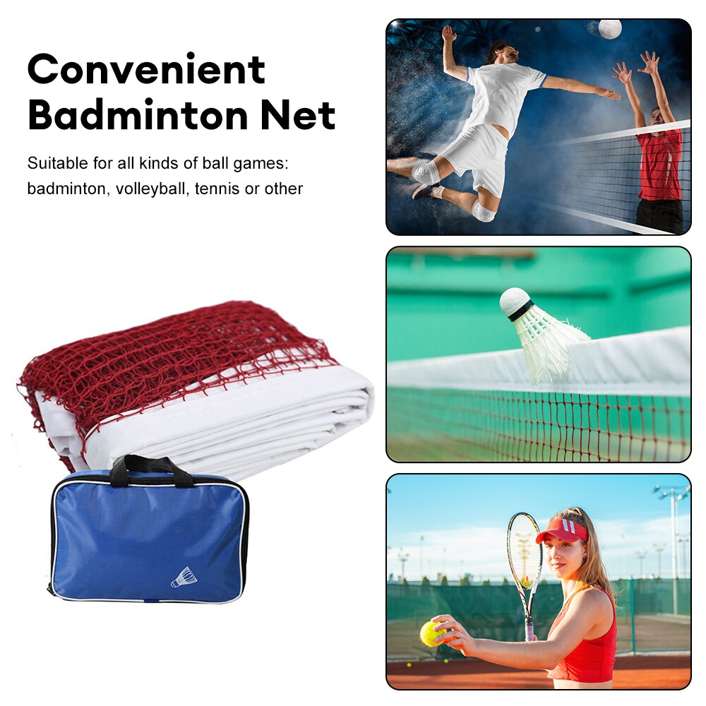 Mesh Volleyball Standard Competition Net 6.1 M X 0.76 M Badminton Net ...