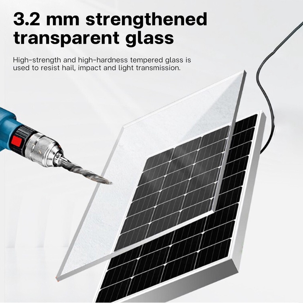 30W Solar Panel 18Volt Pv Monocrystalline Silicon Solar Cell Panel ...