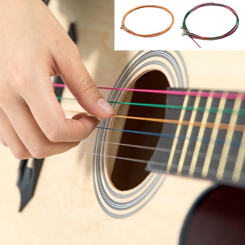 Acoustic Guitar String 6 Pcs Set for Bass Ukulele Classical Guitar ...