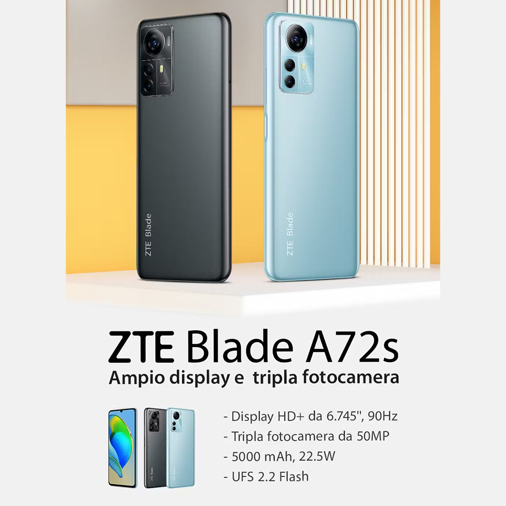 KJYF Custodia Cover per ZTE Blade A72s (6.75), Ultra Sottile Silicone TPU Case Anti-Graffio Protezione Guscio + 2 Pezzi Pellicola Vetro Temperato per ZTE Blade A72s - Fiore Pero