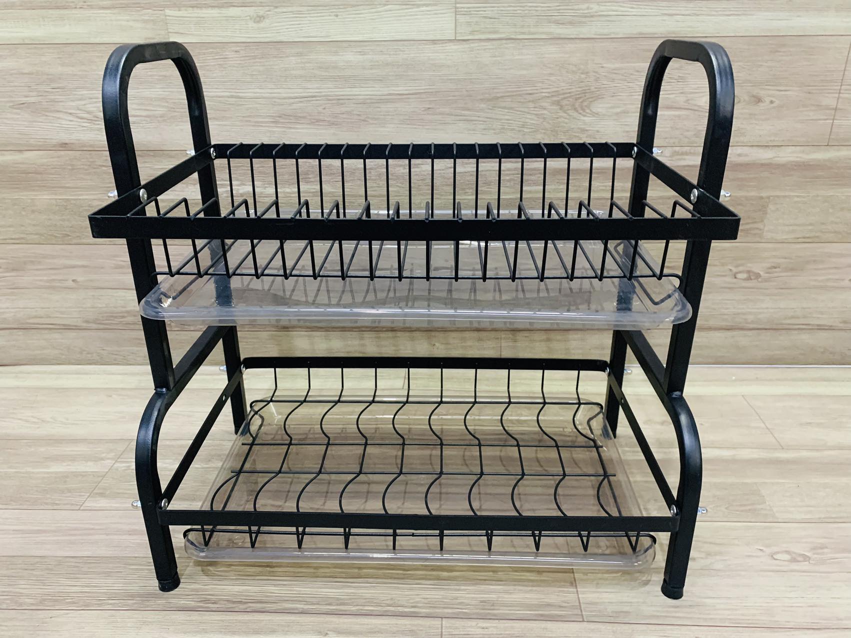 TC Home Dish Rack Kitchen Dual Layer Stainless Dish Drainer Rack with 2 ...