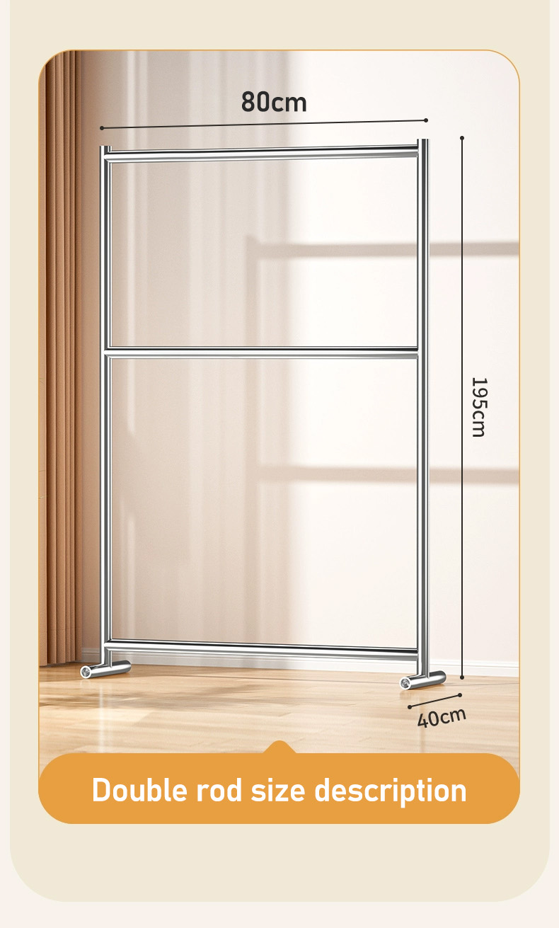 Viishow Double Layer Indoor Stainless Steel Clothes Rod Hanger Drying ...