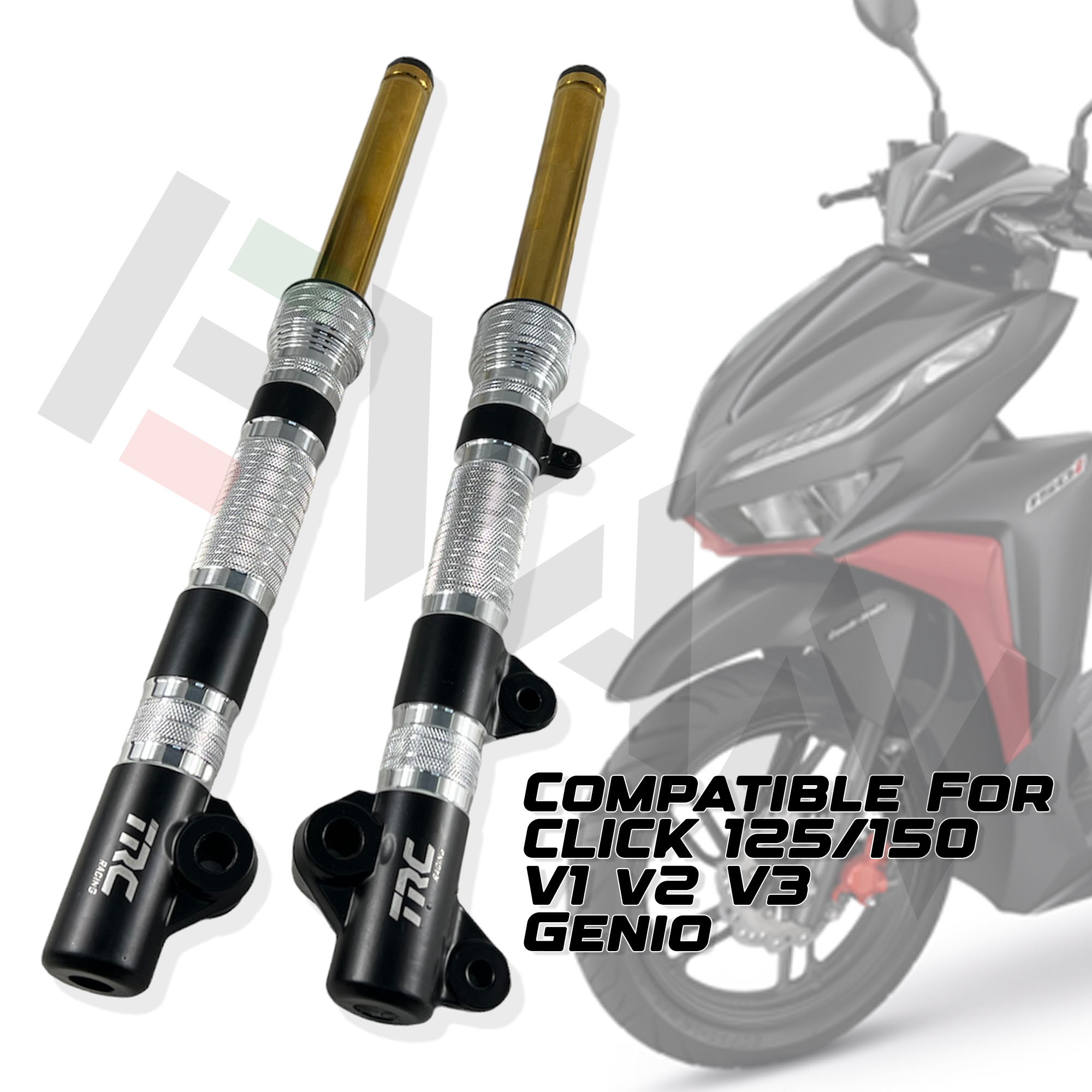 EVAN.SHOP TRC SHOCK LIGHTEN FRONT SHOCK ASSEMBLY FOR HONDA CLICK 125/ ...
