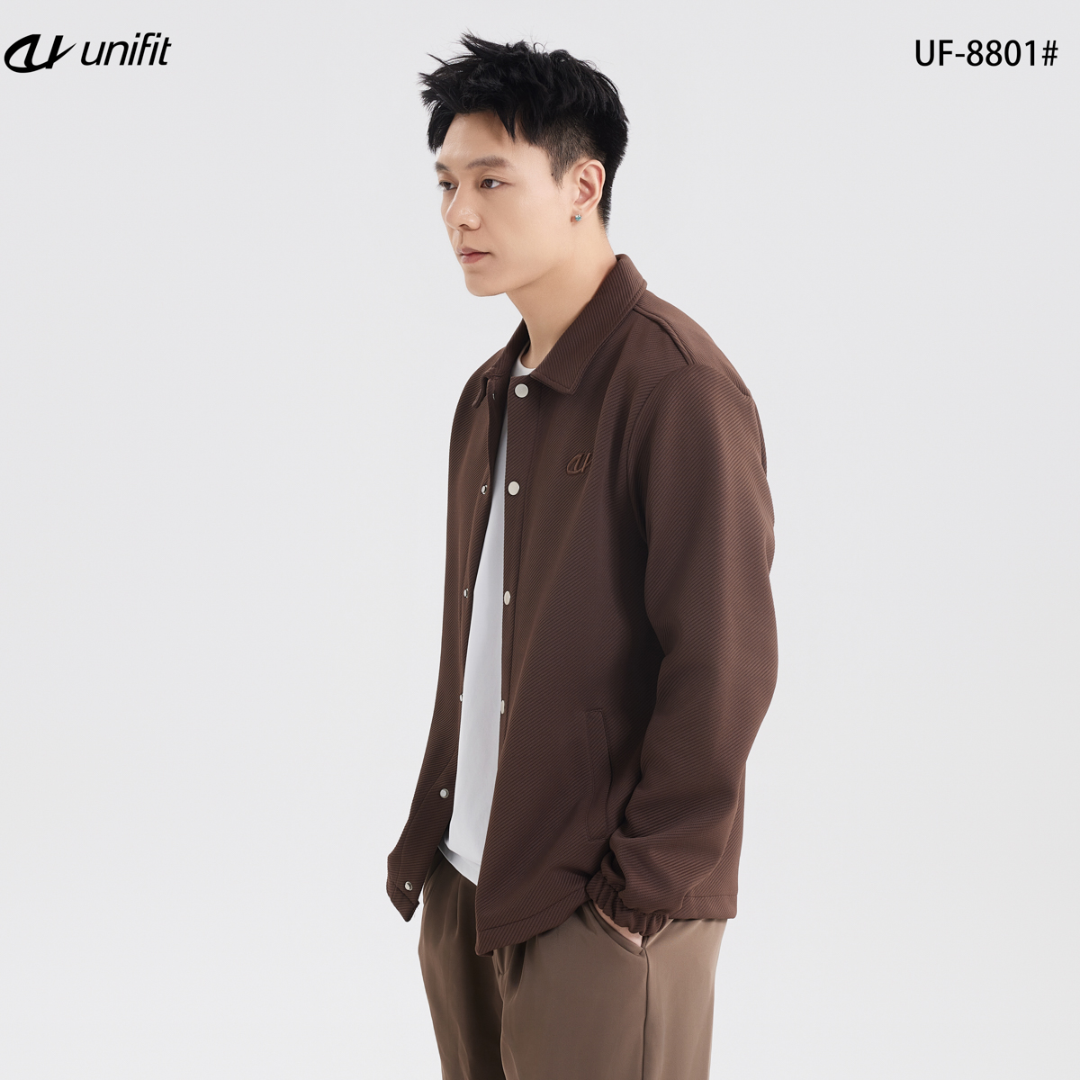 UNIFIT Twill Jacket Plain Polo Long Sleeve Jacket For Men And Women ...