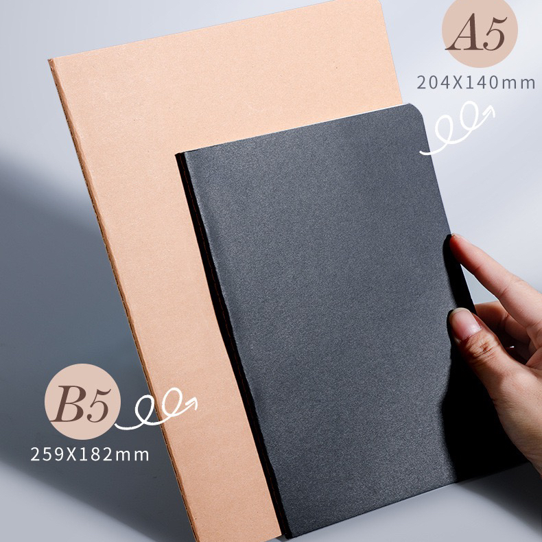 M.TRADING A5&B5 60 Sheets Spring Composition / Notebook kraft coil book ...