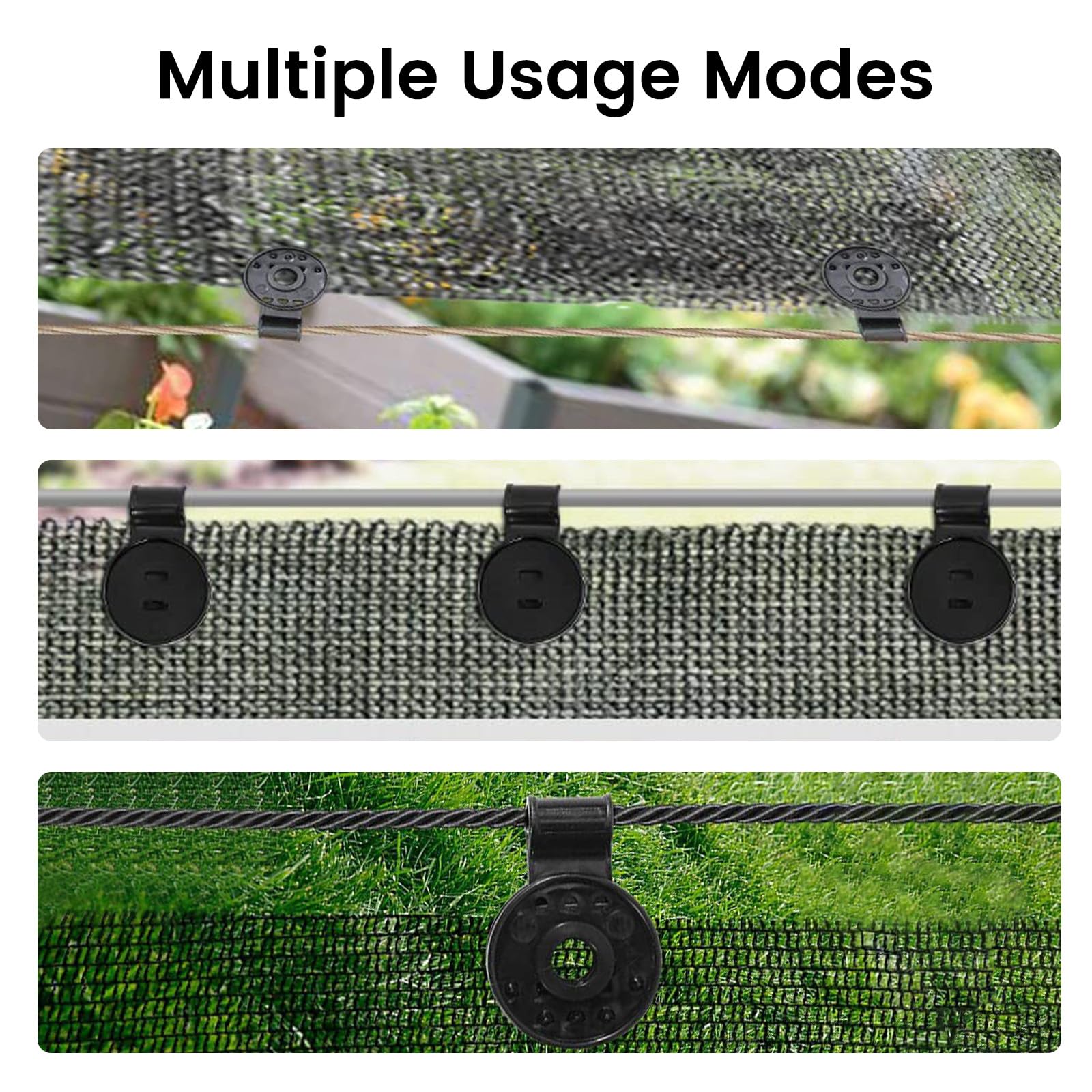 50 Piece Shade Cloth Clips for Sun Shade Net fixing Clip Greenhouse ...