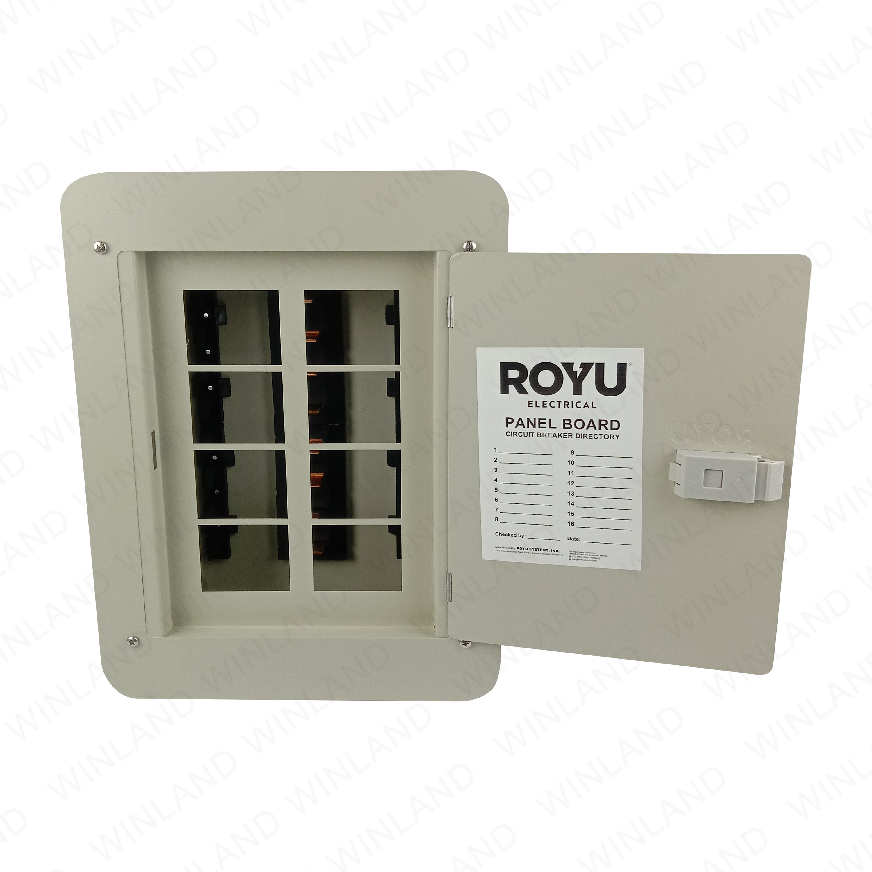 Royu by Winland Electrical Circuit Breaker Metal Base Panel Flush Nema ...