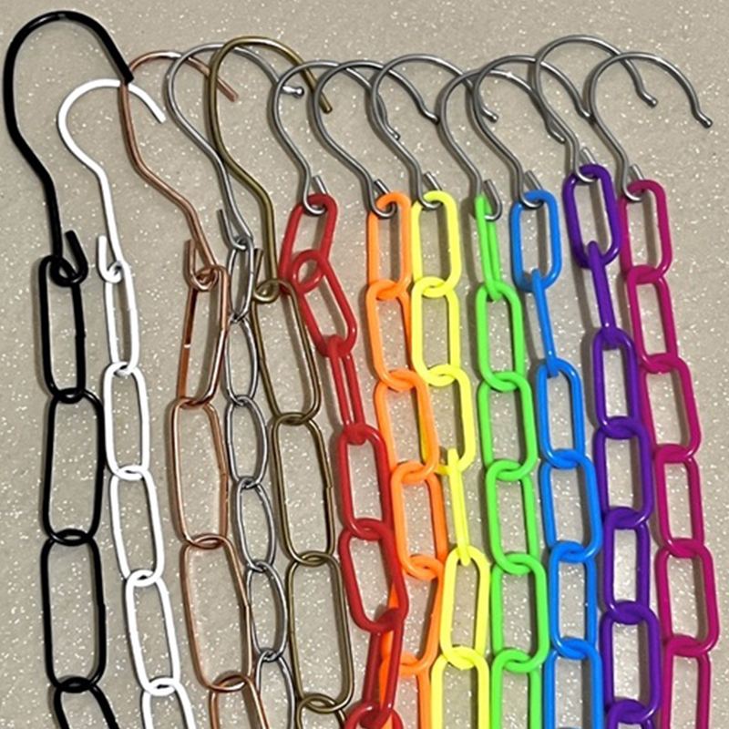 Metal And Plastic Loop Chain Hanger Hangerloop Chain Hanger Clothes ...