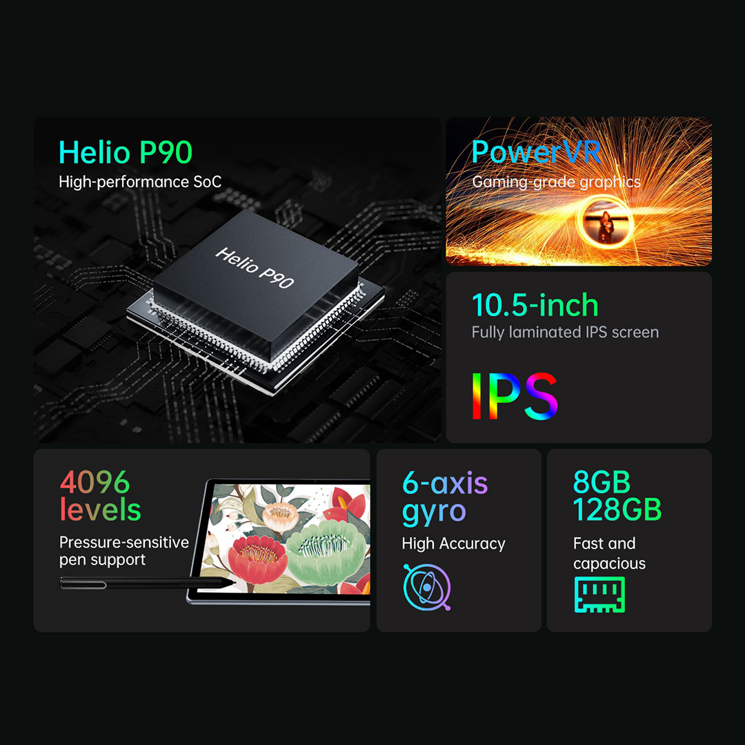 ALLDOCUBE X Game Tablet | 6GB RAM + 128GB ROM | Helio P90 Processor ...