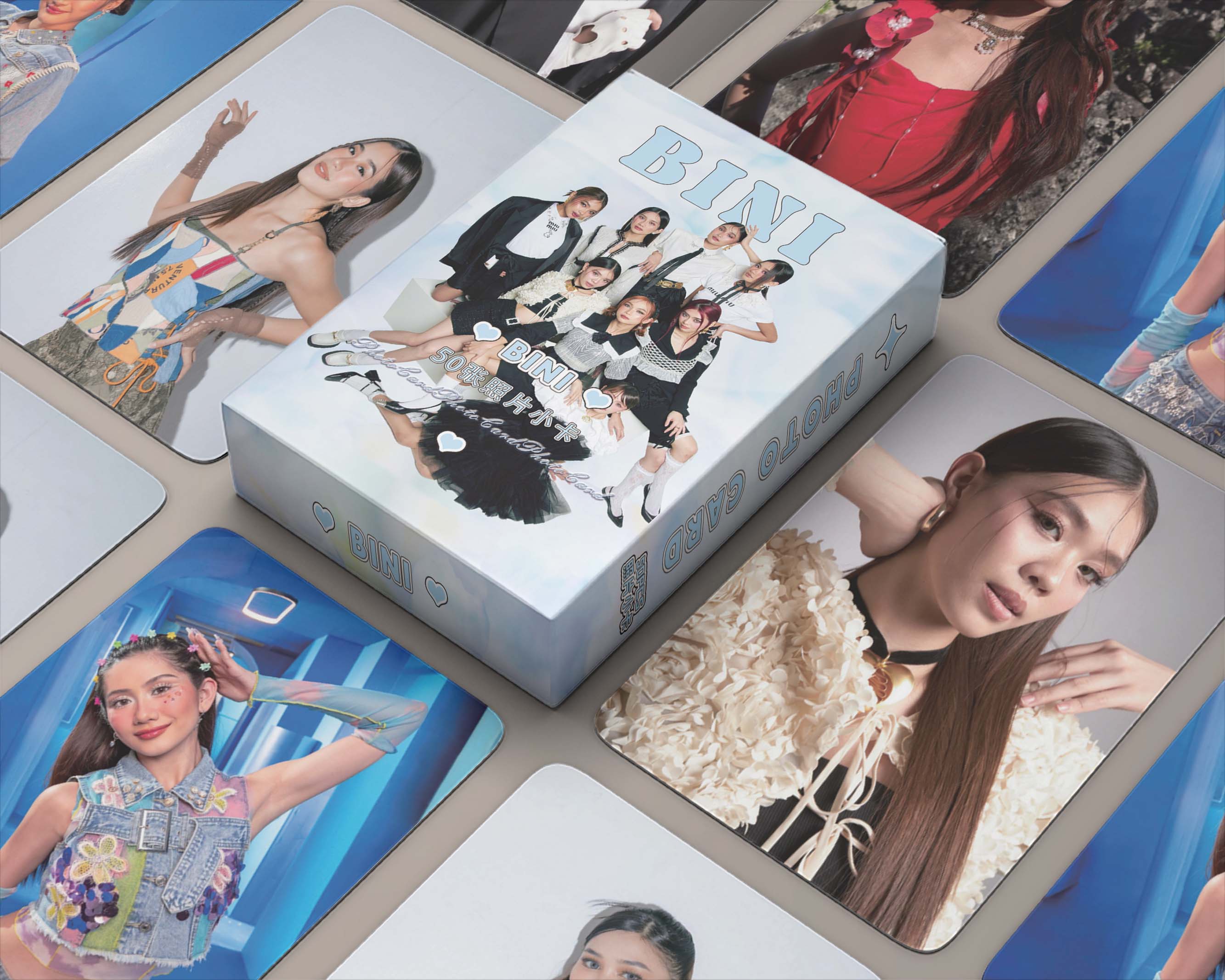 420 PCS/Box BINI Hot Lomo Card BINI CHERRY ON TOP Photocards Jollibee ...