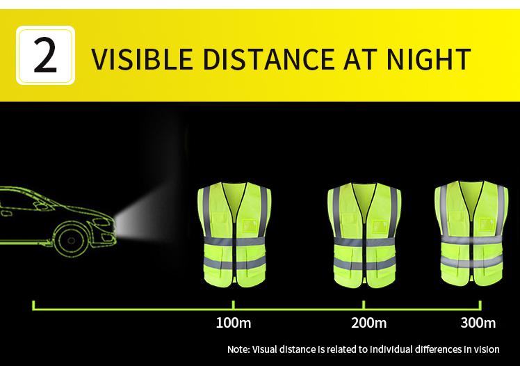 Hoba Reflective Safety Vest High Visibility Motorcycle Jacket Safety ...