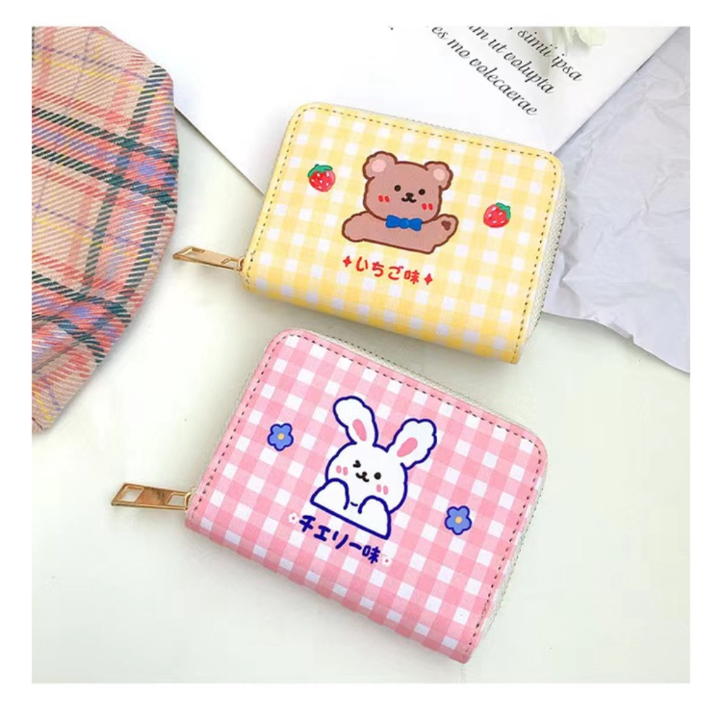 SY #6113 New coin wallet short zipper card bag student girl cartoon ...