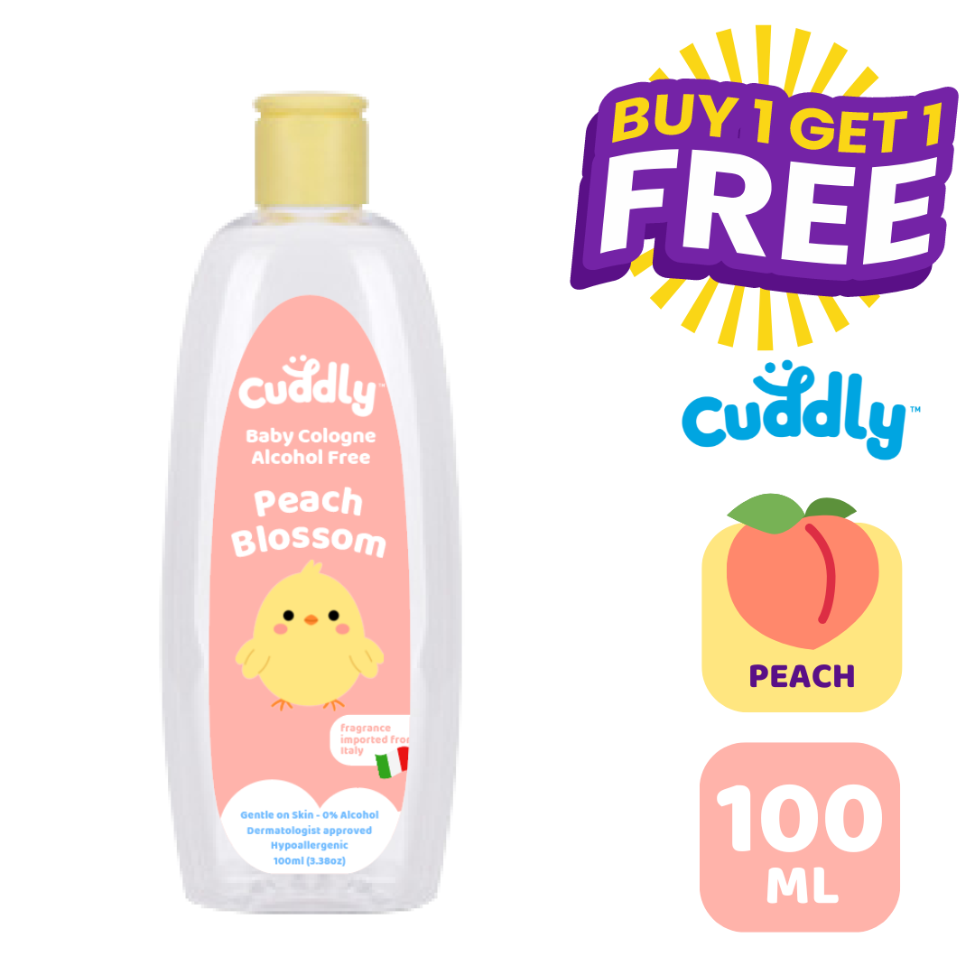 Cuddly Baby Cologne 100ml Peach Scent No Alcohol Formula,Extra - Main Image