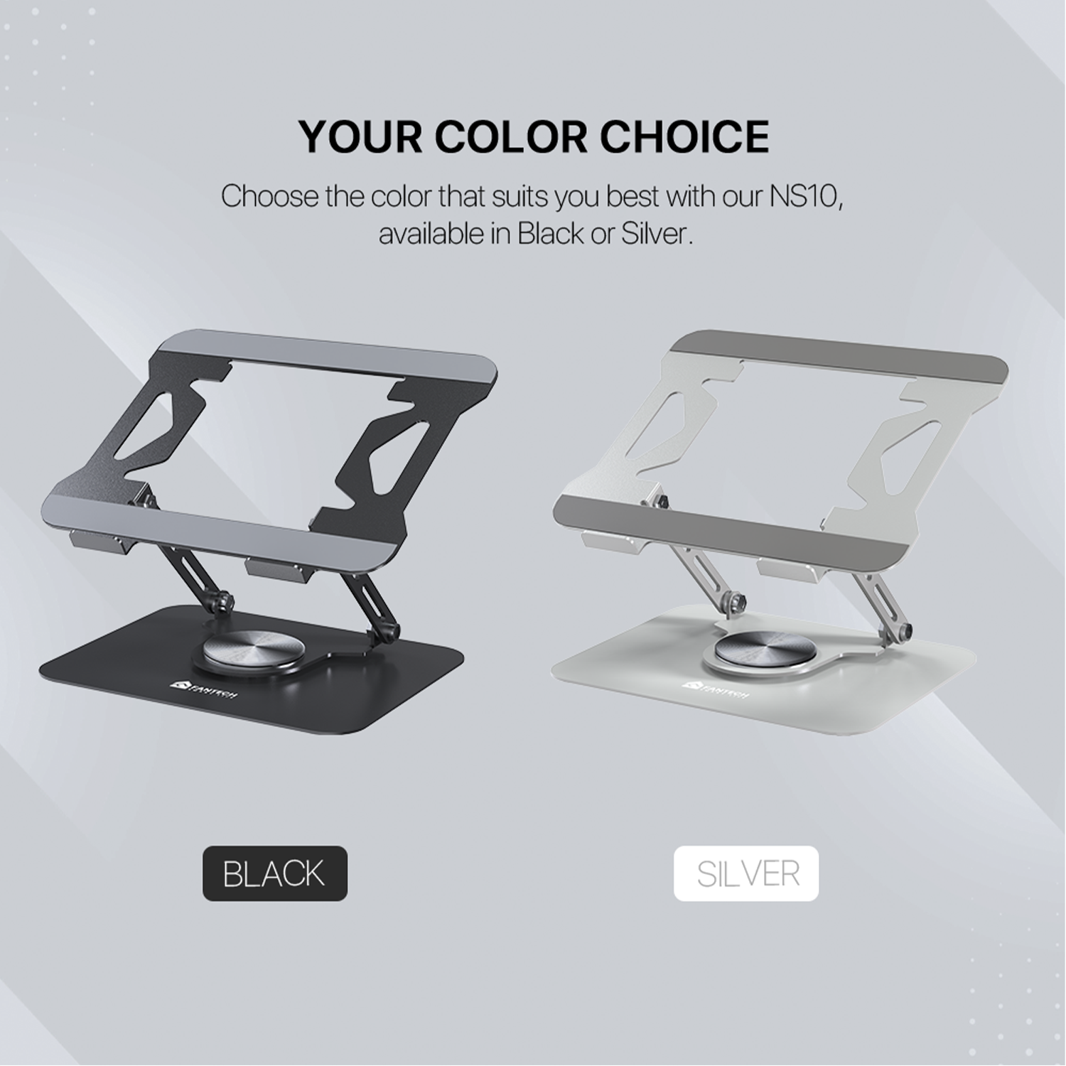 Fantech NS10 Notebook Stand Adjustable Metal Laptop Stand or Desk ...
