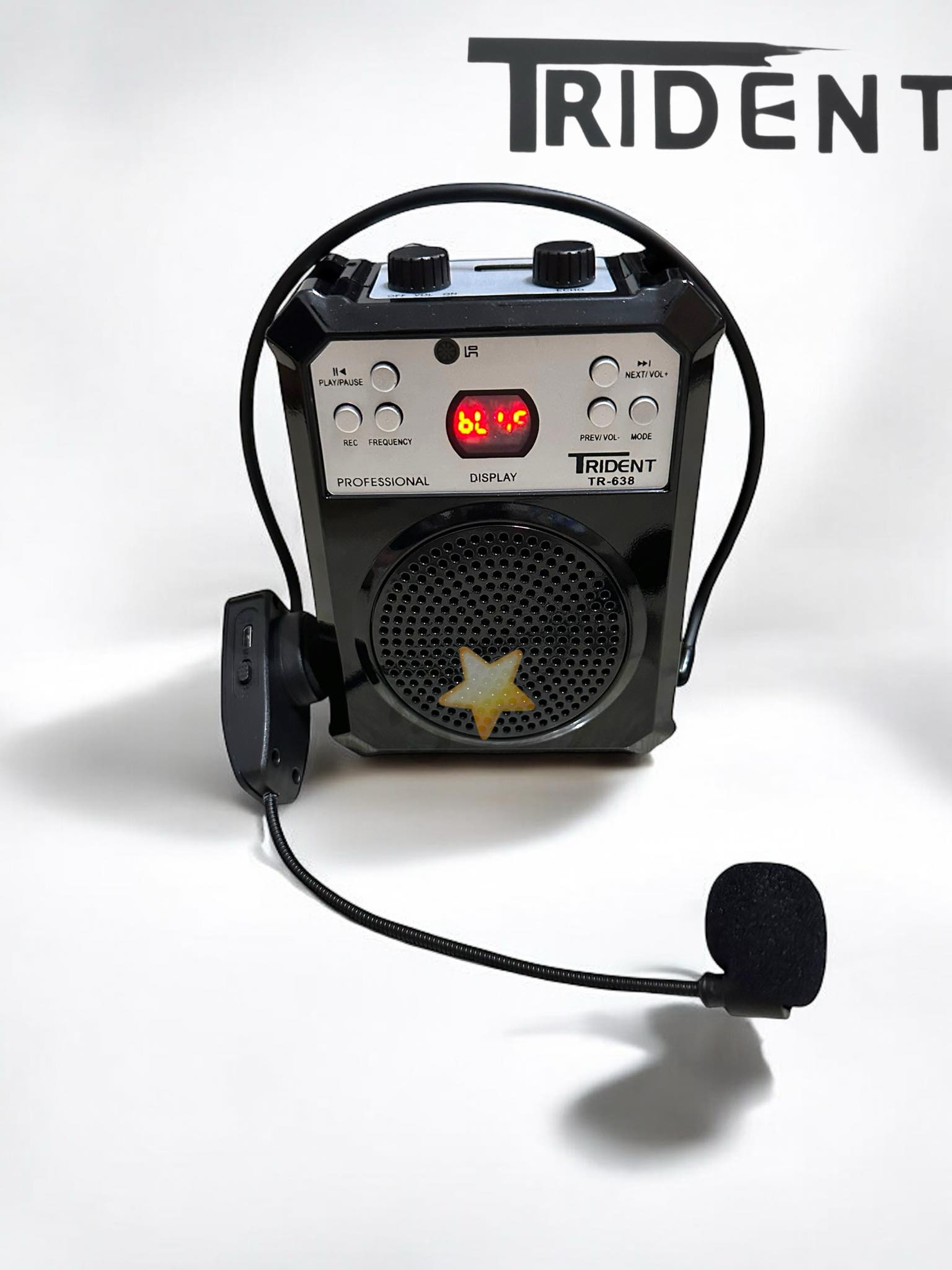 Trident TR-638 Rechargable MIni Speaker Lapel Mic microphone | Shopee ...