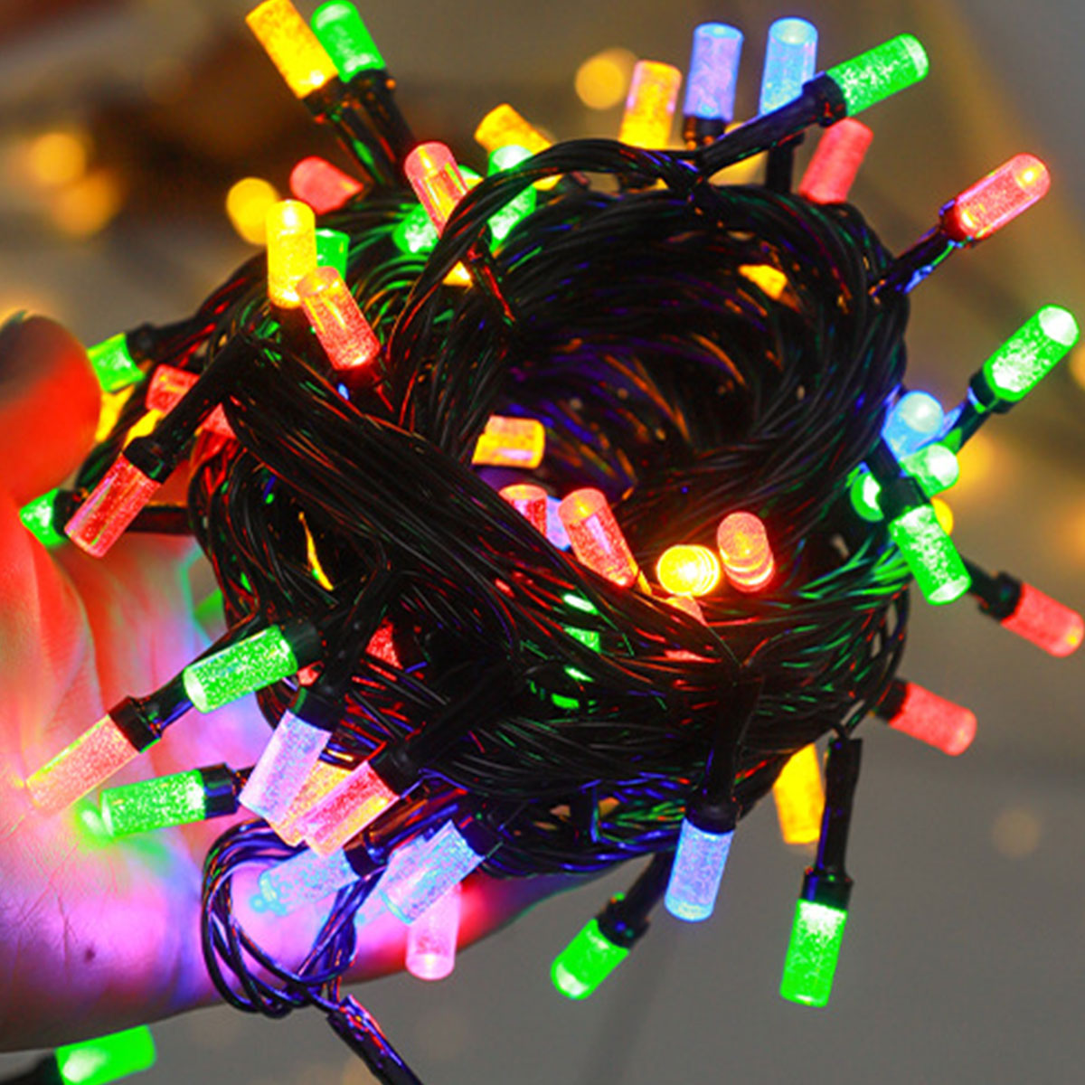 Jiditech 10M LED Colored String Light Christmas Lights Outdoor