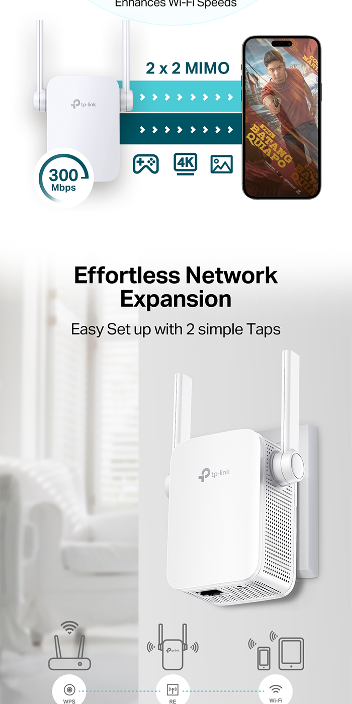 TP-Link TL-WA855RE Wi-Fi Extender Repeater Long Range
