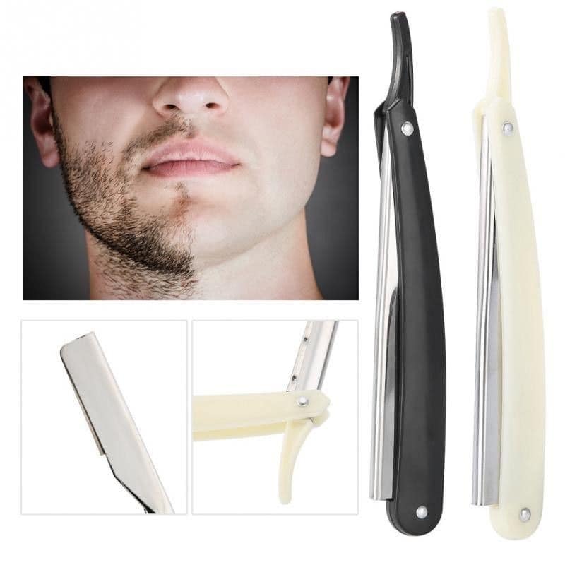 Straight Razor Barber folding shaver with free blade | Shopee Philippines