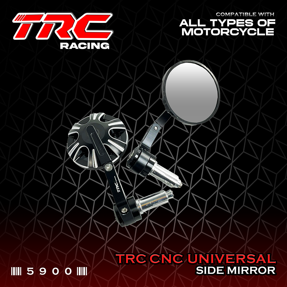 TRC Racing Bar End Side Mirror Full CNC Carbon Legit LTO Approved 5900 ...