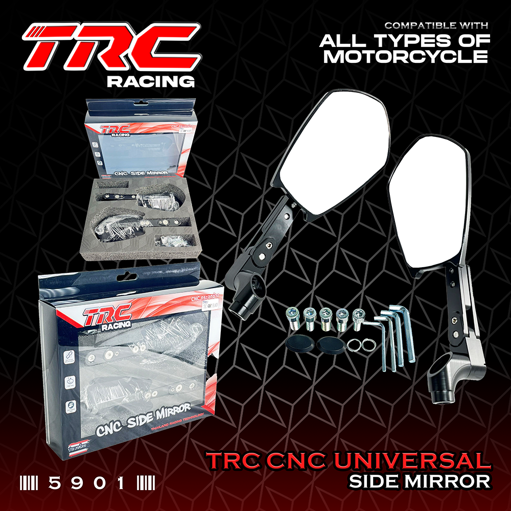 TRC Racing CNC Side Mirror Stem Mount Universal 5901 | Shopee Philippines