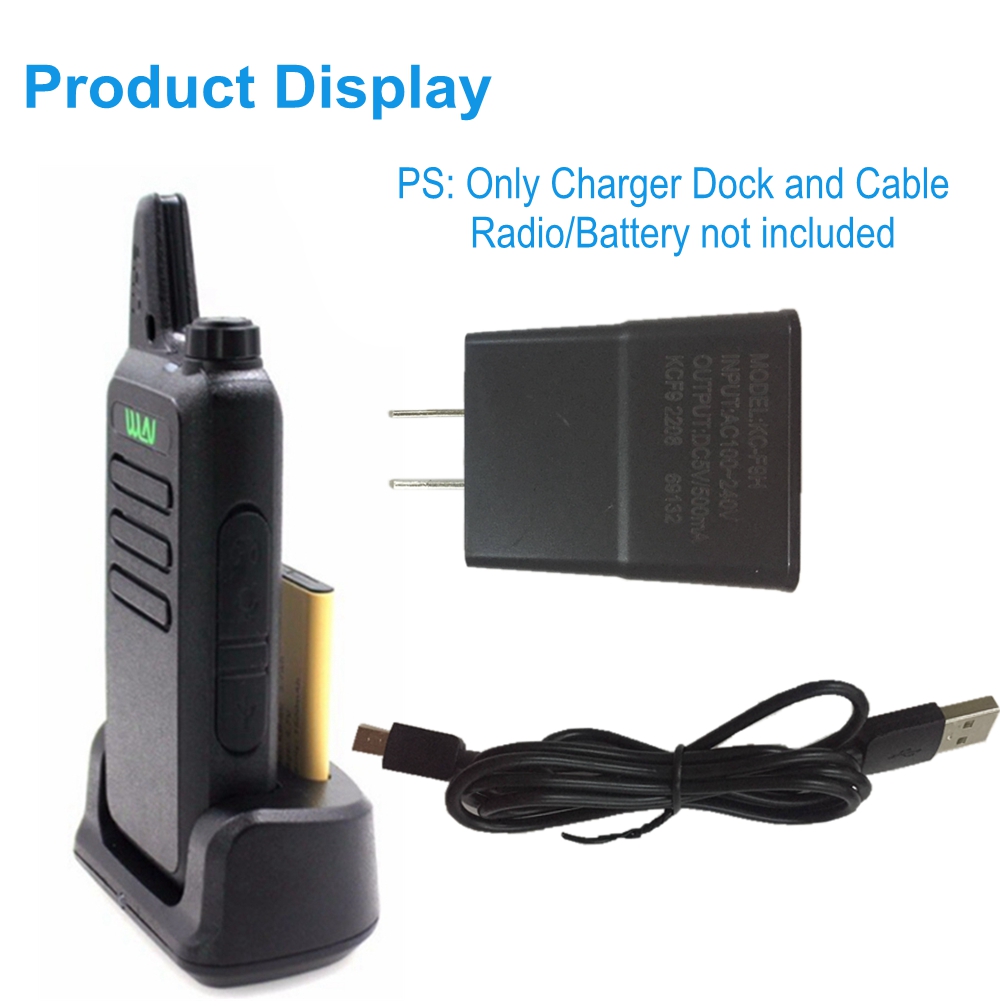 Original WLN Charging Dock SET For KD-C1 KD-C1Plus Two Way Radio Walkie ...