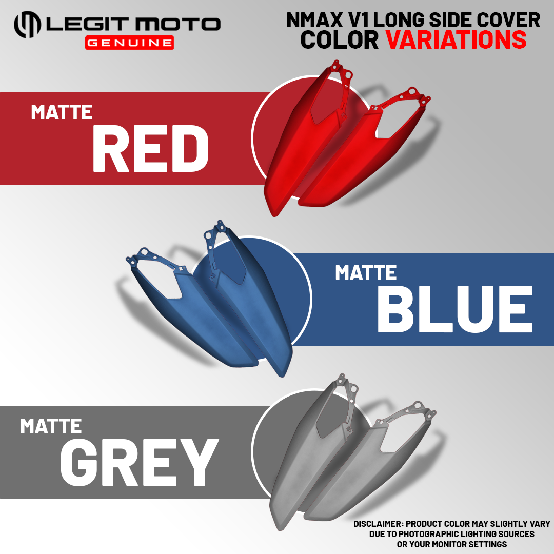 LEGITMOTO GENIUNE LONG SIDE BODY COVER MATTE COLORS FOR NMAX V1 ...
