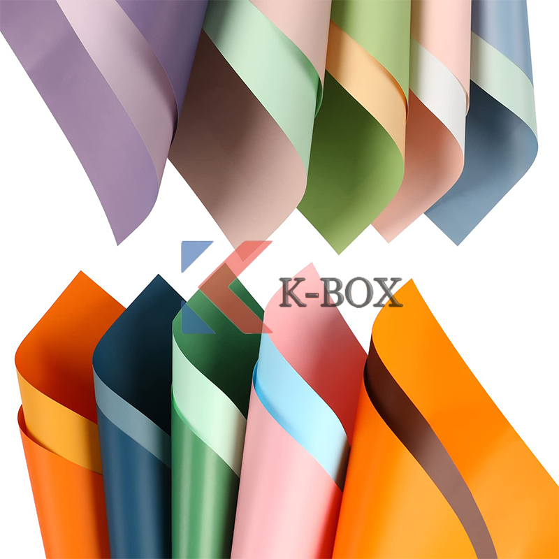 10 pcs Two-Sided Colored Flower Wrappers 58*58cm Gift Wrapping Paper ...