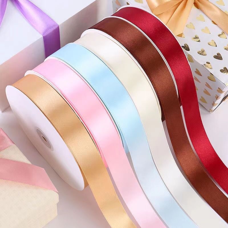 2cm (25 yards/roll) Satin Ribbon Roll Gift Packaging Ribbon Flower ...