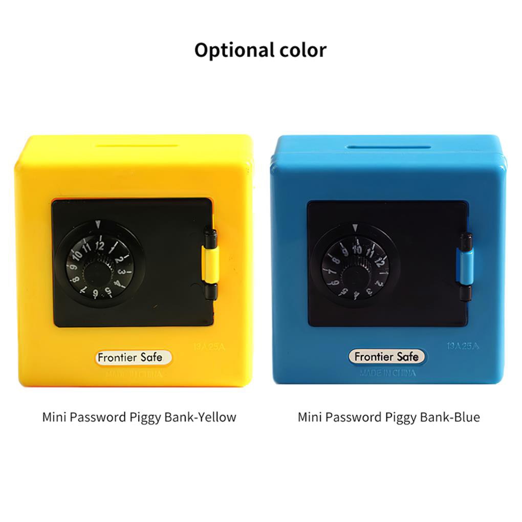 Children's Toy Password Piggy Bank Cash Coin Savings Password Box Mini ...