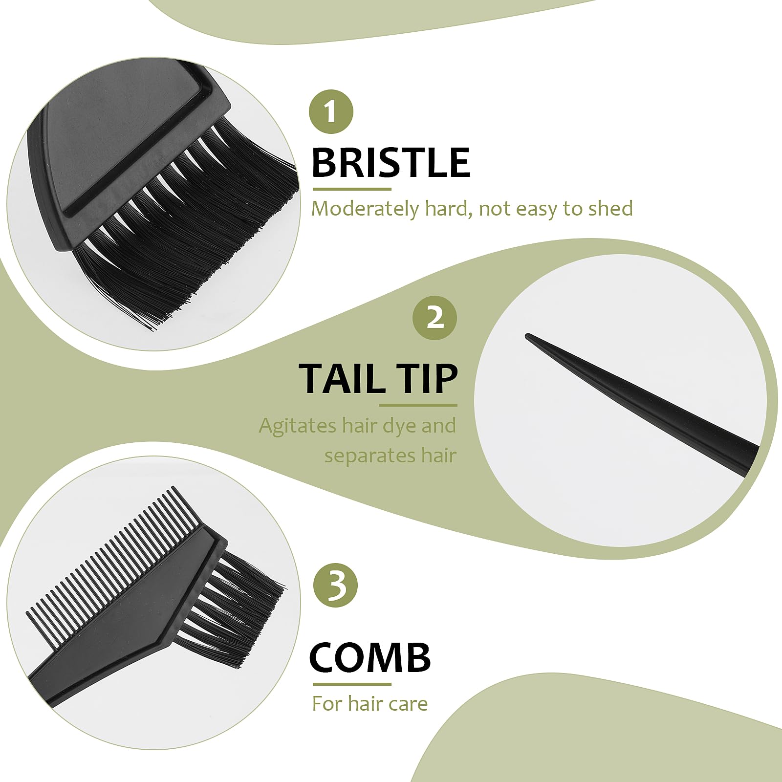 2 in 1 Hair Dye Color Brush Bowl Set Tint Comb for Hair Tint Dyeing ...
