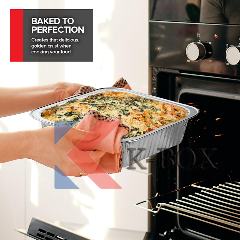 Aluminum Foil Tray With Lid Thickening Loaf Pan Food Grade ISO ...