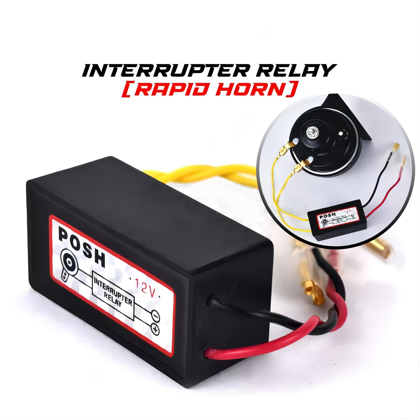 Horn Relay Flasher Back Fire Relay 12V Universal Horn Relay Rapid ...