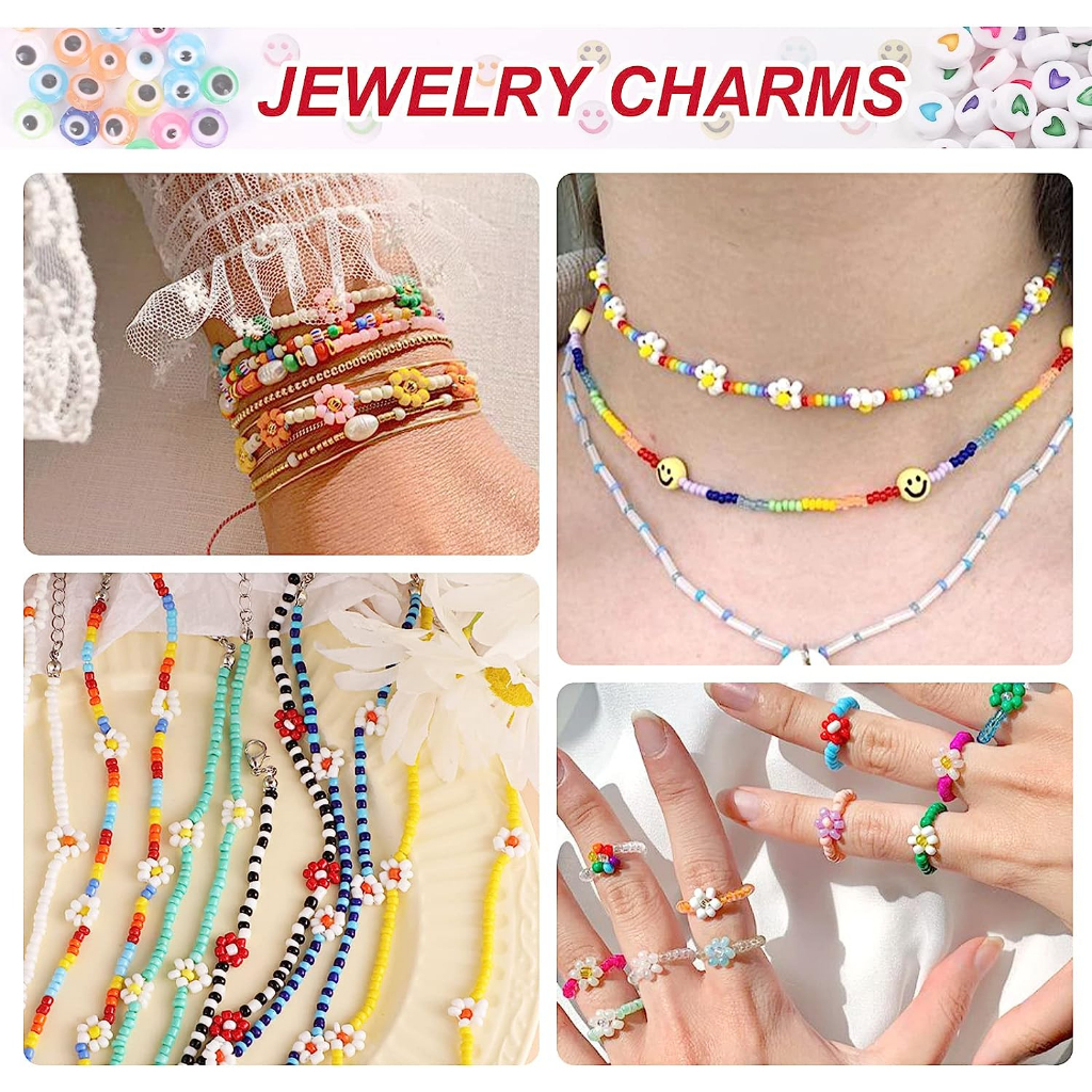 5000pcs Beads Kit with Lock Letter Beads and Heart Beads for Name ...