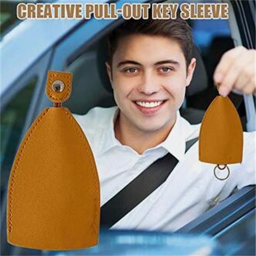 Large Capacity Keychain Pouch Organizer Creative Pull Out Key Sleeve ...