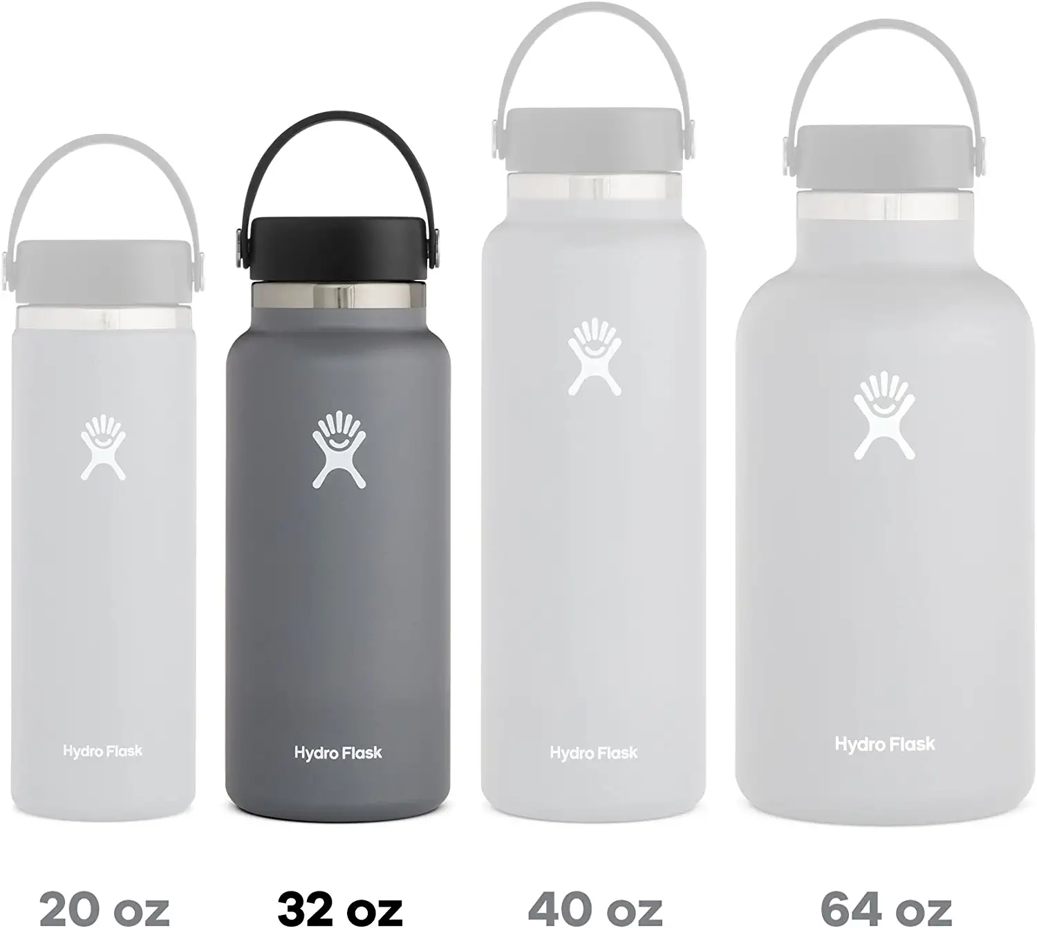 40oz Hydro Pastel Hydro Wide Mouth Water Bottle Flask Insulation Double ...